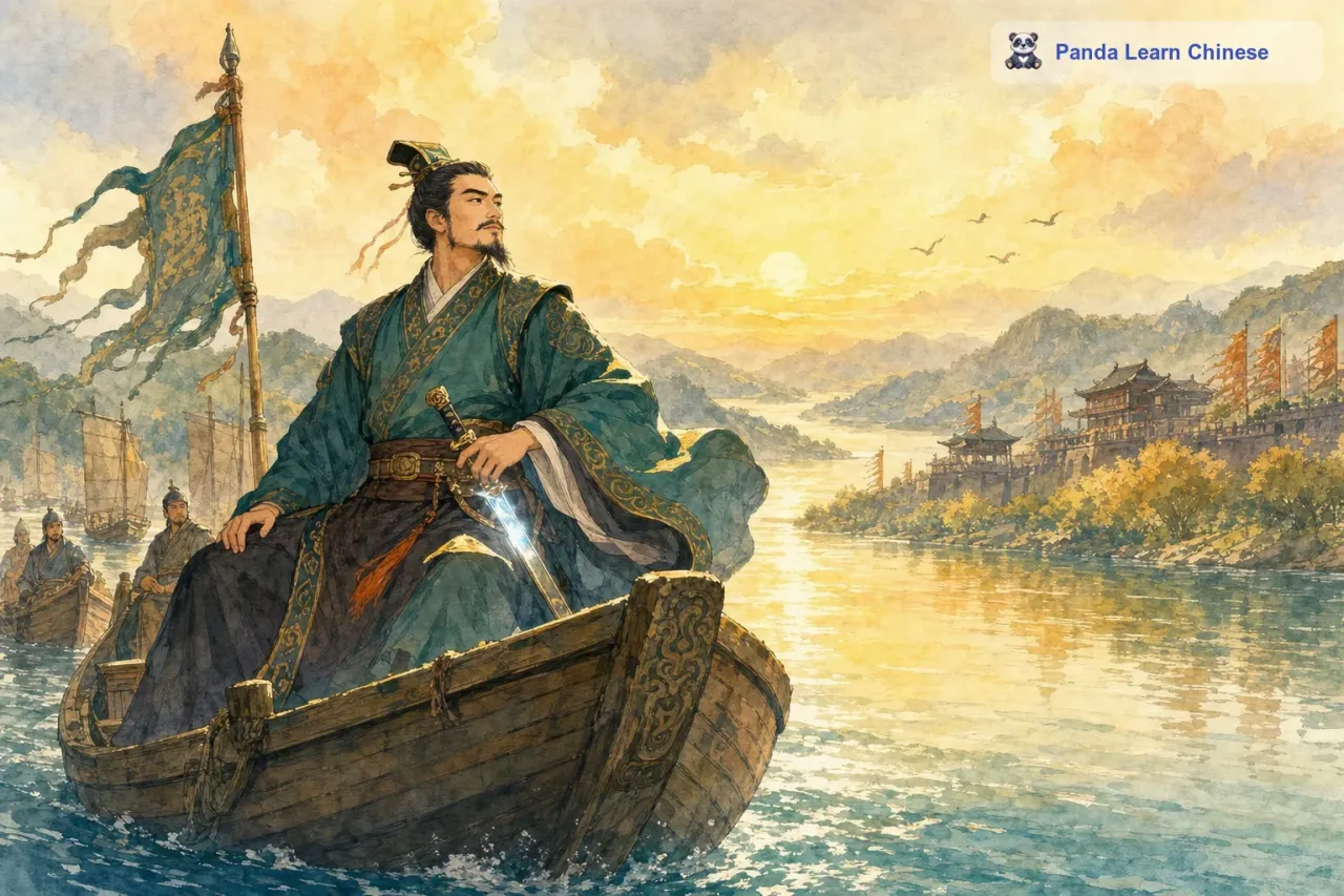 刻舟求剑 / Marking the Boat to Find the Sword