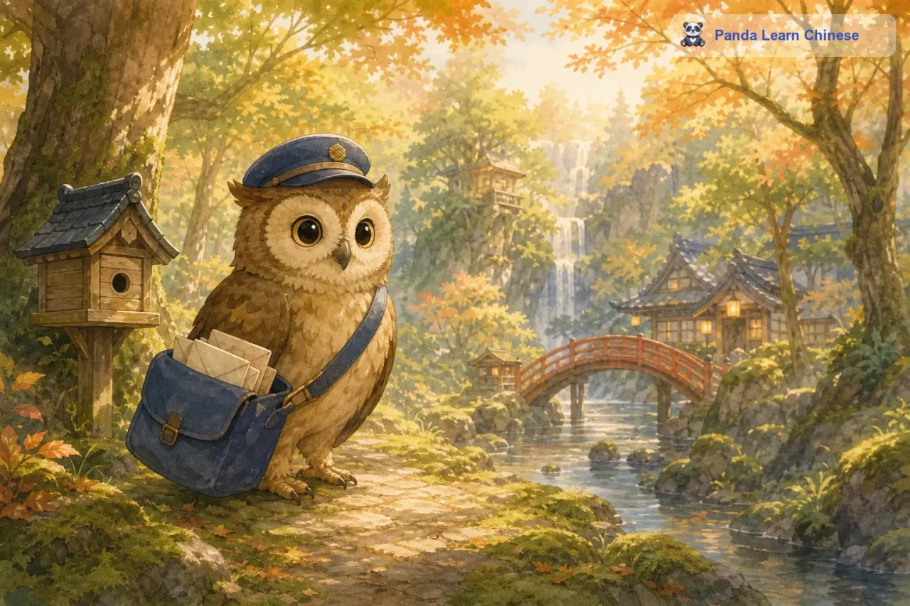 猫头鹰邮差/Owl Postman