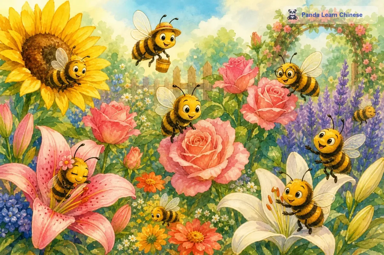 蜜蜂采蜜 / The Honeybee Collecting Honey