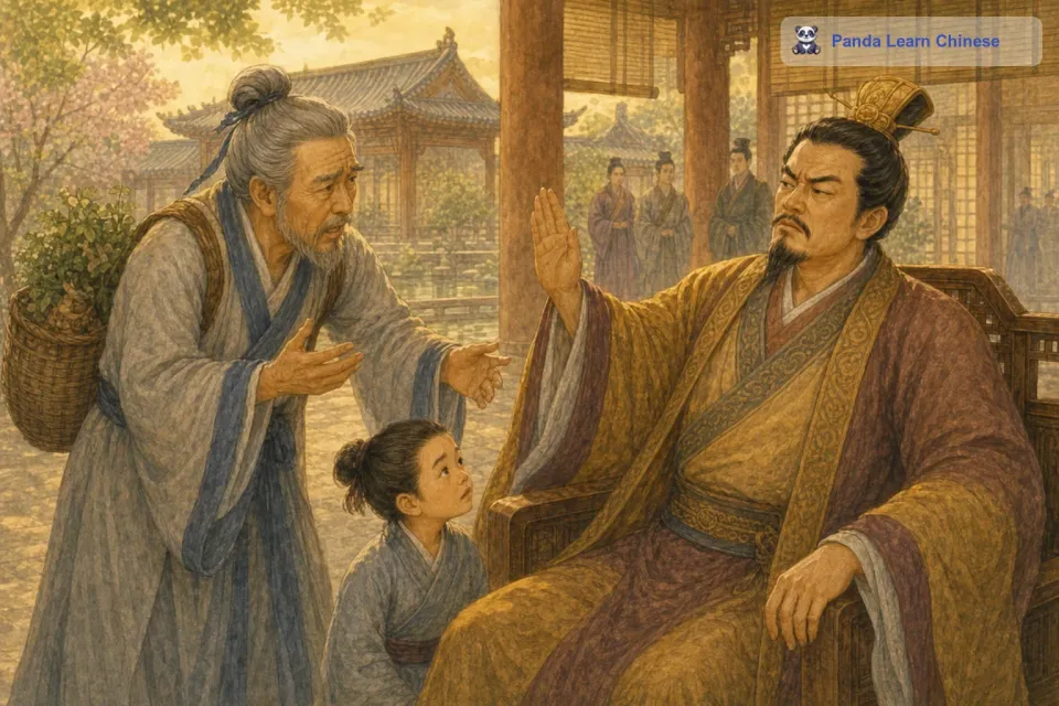 过了十天，扁鹊又去拜见蔡桓公。他看着蔡桓公，更加担忧地说：“君侯，您的病已经到了肌肉里，如果现在不治疗，会变得更严重的。蔡桓公听了很不高兴，心想这个扁鹊怎么老是说自己有病，他还是坚信自己身体无恙，便没有理会扁鹊。扁鹊再次无奈地走了。