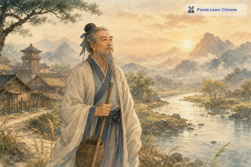 很久很久以前，在中国的周朝，有一位非常厉害的智者叫姜太公。他满腹经纶，有着非凡的智慧和谋略，可是一直没有遇到赏识他的人。
