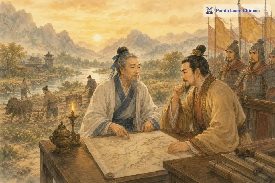 从那以后，姜太公就跟随姬昌，为他出谋划策。在姜太公的帮助下，姬昌的势力不断壮大，他的儿子周武王后来更是推翻了商朝，建立了周朝，而姜太公也成为了周朝的开国功臣，被尊为太公望，他的智慧和故事也一直流传至今。