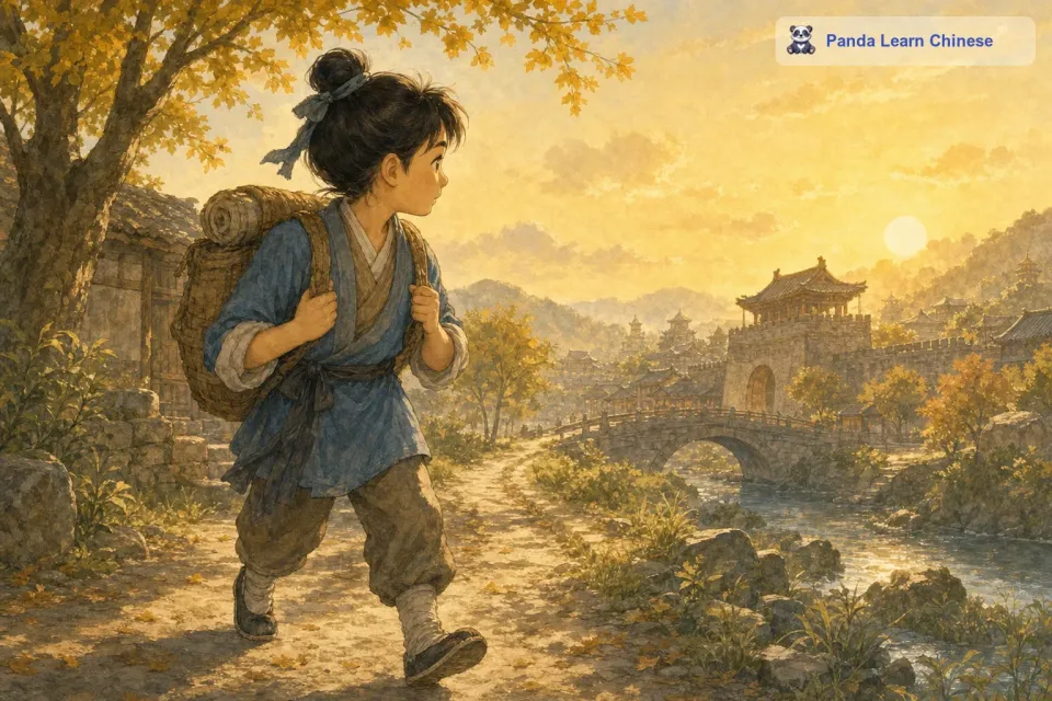 他觉得自己走路的样子太普通了，于是决定去邯郸学习那里的人走路。