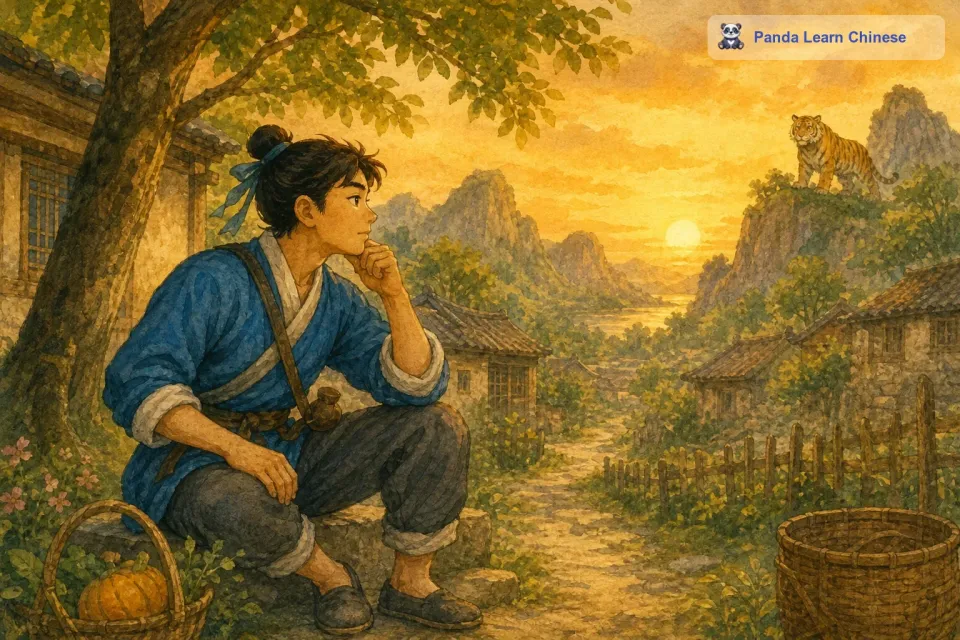 这个故事告诉我们，做事情不能只凭一腔热血，鲁莽行事，而是要在行动之前仔细思考，做好充分的准备，不然只会像这个年轻人一样，不但事情做不成，还可能让自己陷入危险的境地。