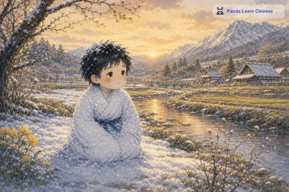 然而，冬天终究会过去，春天的脚步渐渐临近。雪孩子知道自己的时间不多了，他开始变得有些忧郁。