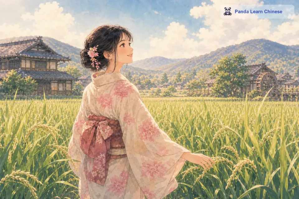 夏天紧接着春天的脚步来临了。田野里的稻子长得高高的，像一片绿色的海洋。阳光炽热地洒下来，稻子在微风中轻轻摆动，发出沙沙的声响。