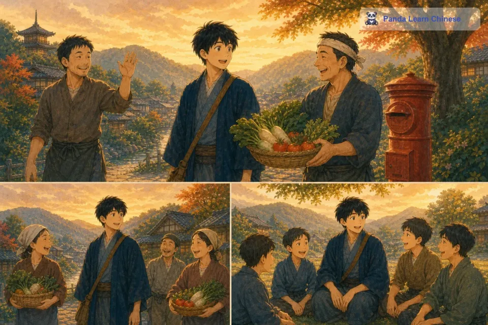 从那以后，小镇上开始发生一些奇妙的变化。邻居们之间变得更加友善了，以前经常争吵的大叔们现在也会互相打招呼，互相分享自己种的蔬菜。惠子也发现，在学校里，同学们都更愿意和她一起玩耍了，她交到了好几个新朋友。