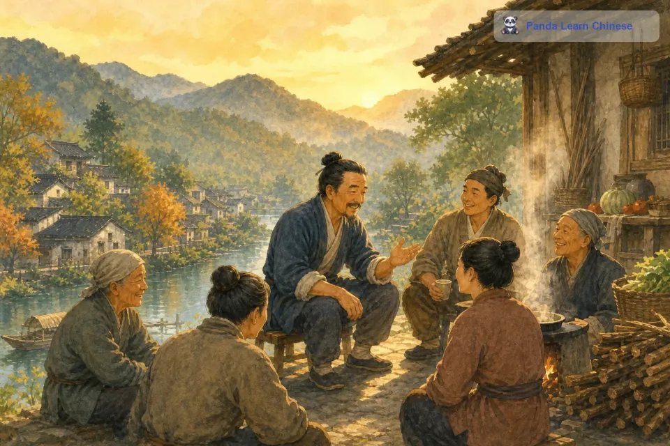 这就告诉我们啊，做事情如果只是处理表面的问题，而不去解决根本的原因，那是很难真正把事情做好的。从那以后，老伯伯就记住了这个教训，而这个故事也在村子里流传了开来，让大家都知道了做事要治本的道理。