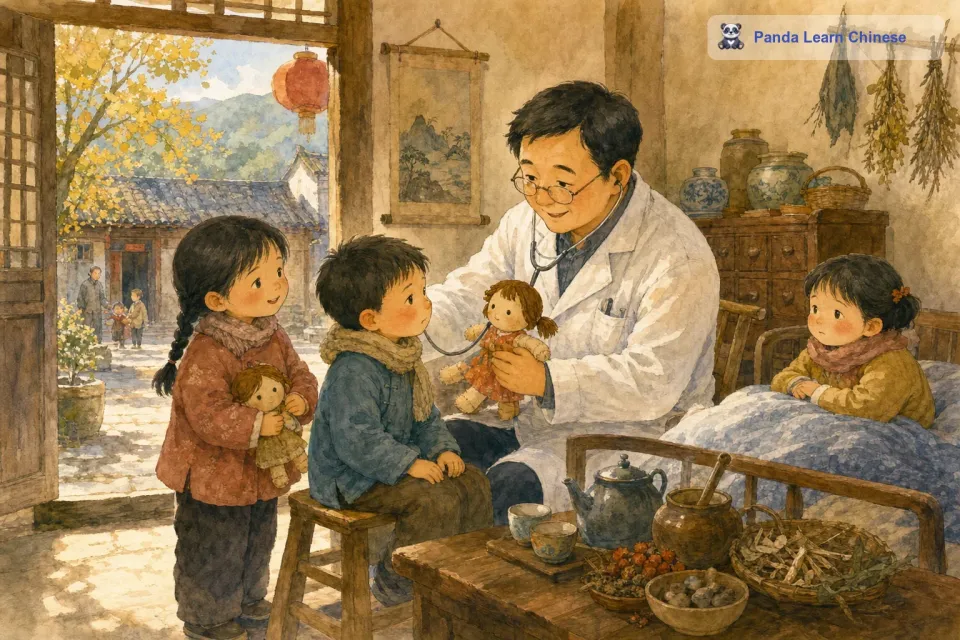 在一个宁静的小镇上，有一个小小的诊所，这个诊所的医生不是人类，而是一个可爱的布娃娃。这个布娃娃医生可厉害了，她专门修补那些破损的玩具。无论是掉了胳膊的小熊，还是破了肚皮的小兔子，只要来到她的诊所，就都能被修好。