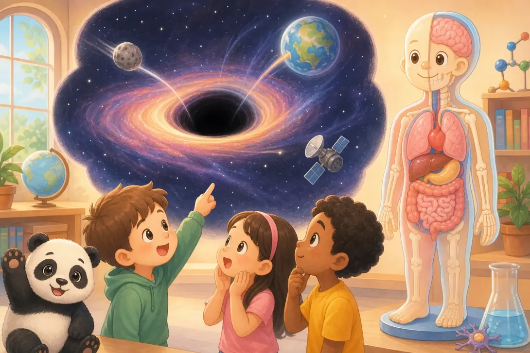 Fun Fact: 黑洞的极强引力 · A Black Hole's Strong Gravity