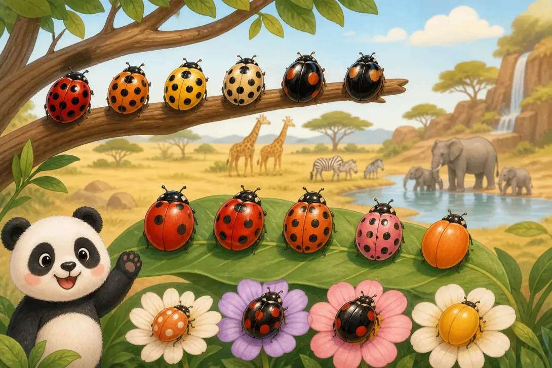 Fun Fact: 瓢虫的斑点 · A Ladybug's Spots