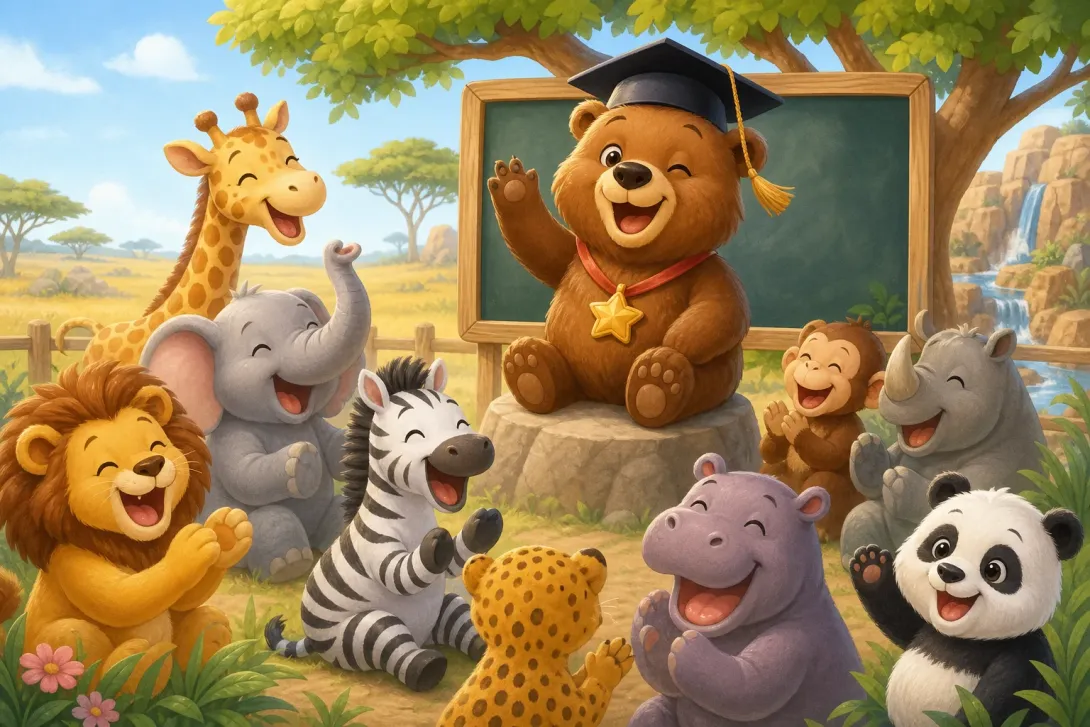 Joke: 熊的学校 · Bear's School