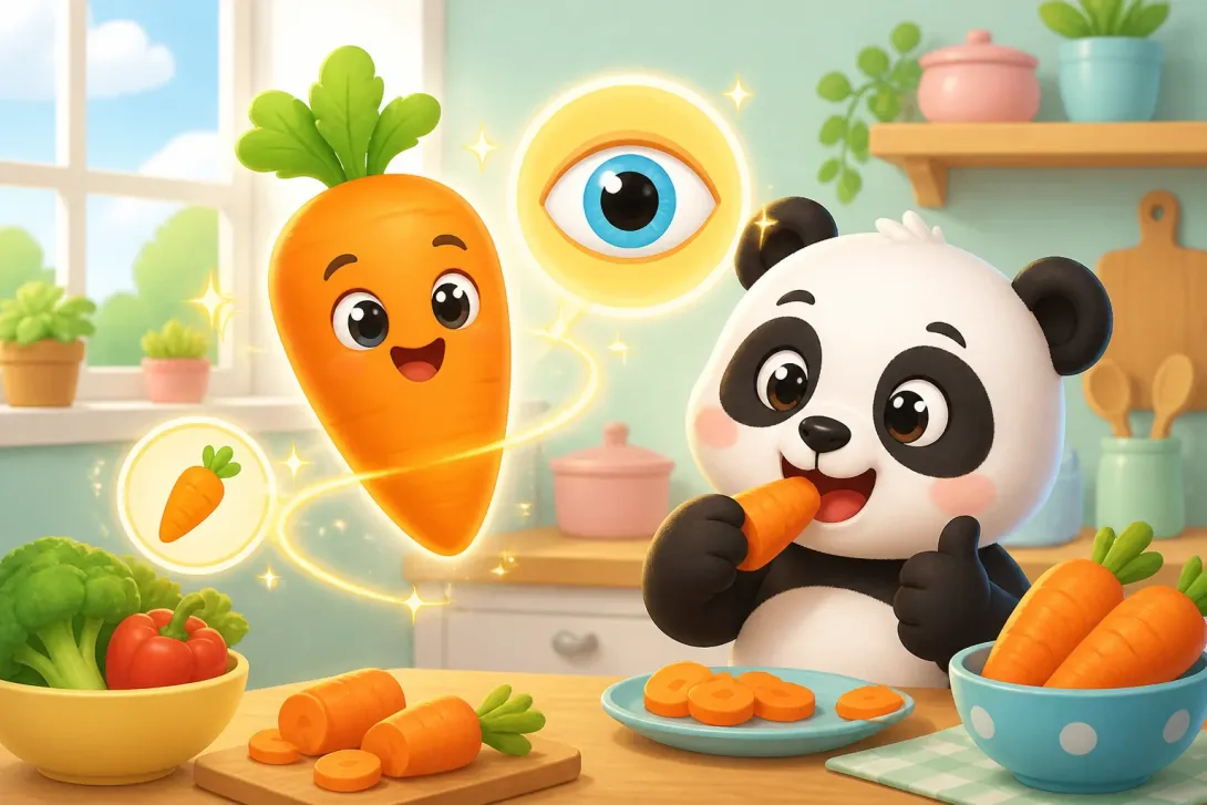 Fun Fact: 胡萝卜护眼 · Carrots for Eyes