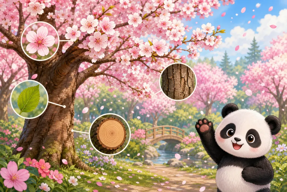 Fun Fact: 春天樱花盛开 · Cherry Blossoms Bloom in Spring