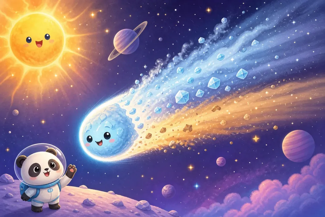 Fun Fact: 彗星长尾巴 · Comet Long Tail