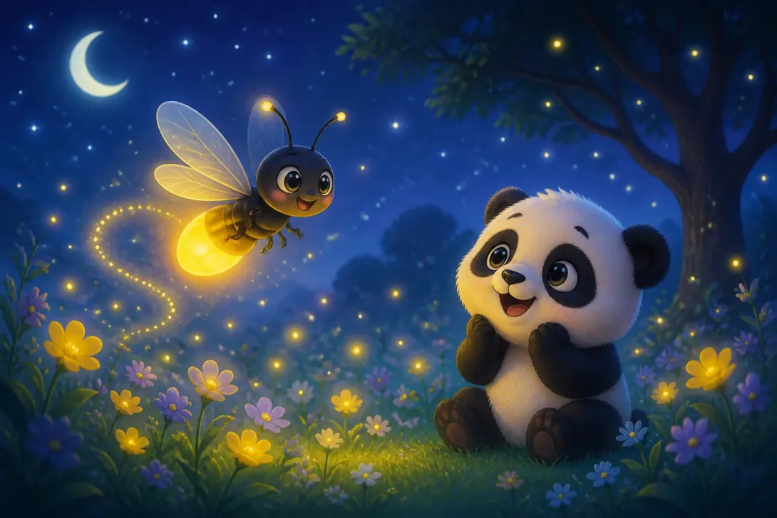 Fun Fact: 萤火虫会发光 · Fireflies Glow