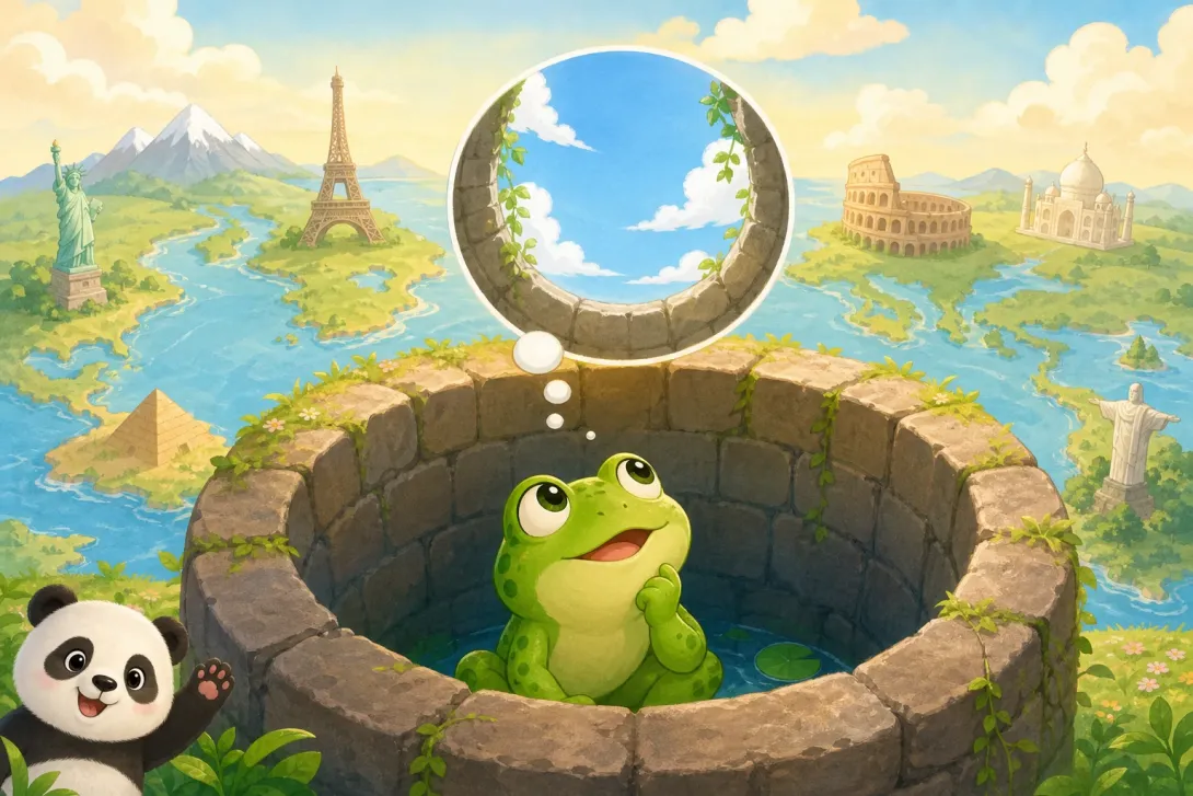 Idiom: 坐井观天 · Frog in Well Idiom