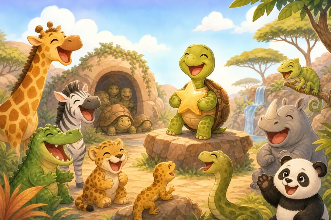Joke: 壁虎上学记 · Gecko Goes to School