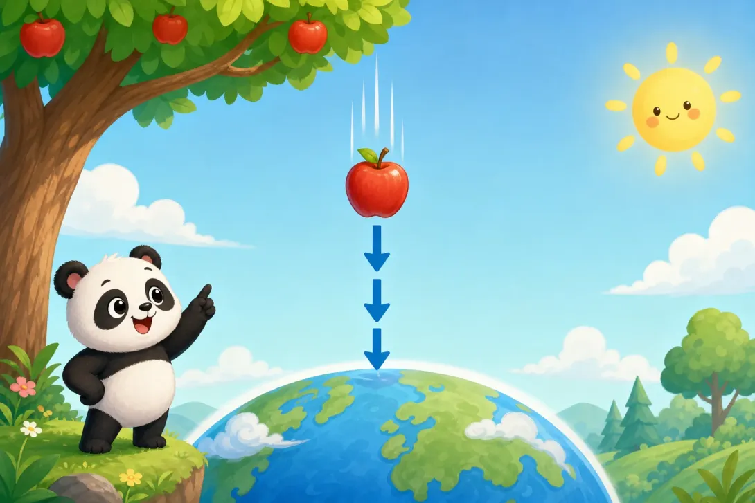 Fun Fact: 重力拉万物 · Gravity Pulls Things