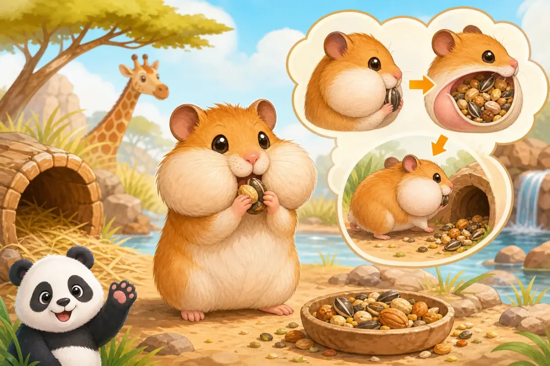 Fun Fact: 仓鼠囤食物 · Hamsters Hoard Food