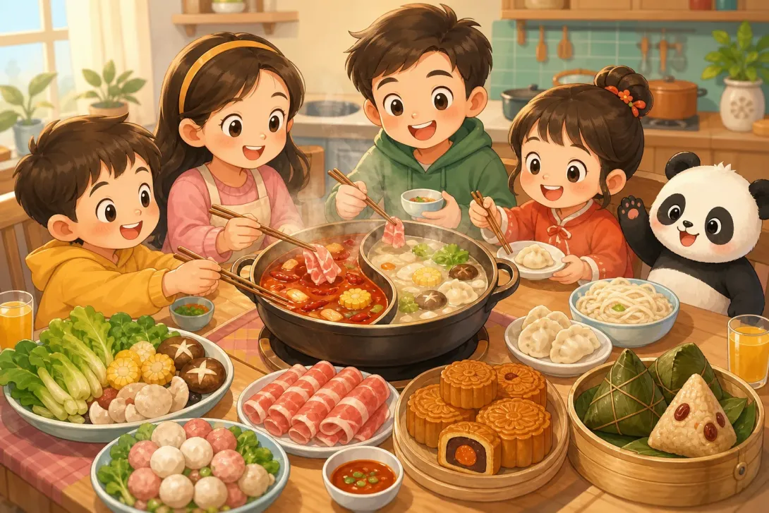 Fun Fact: 围坐吃火锅 · Hot Pot Gathering