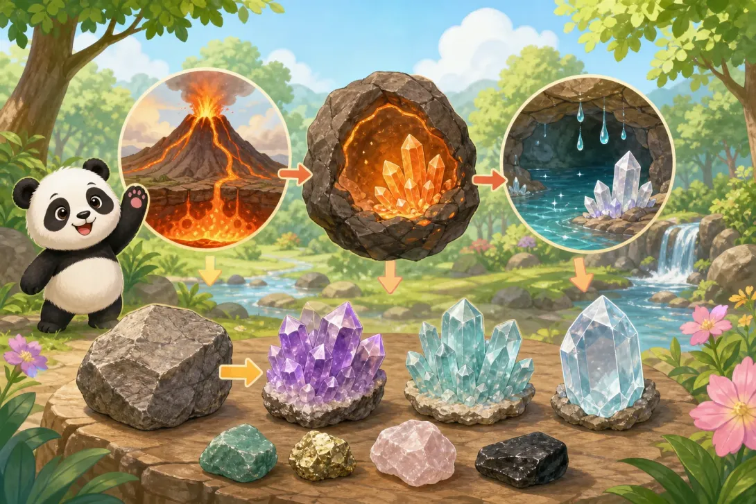 Fun Fact: 水晶是怎么形成的 · How Crystals Form
