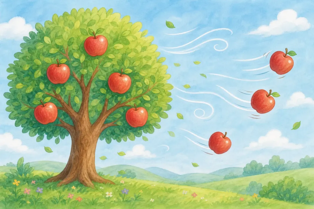 Brain Teaser: 树上有几个苹果？ · How Many Apples Are on the Tree?