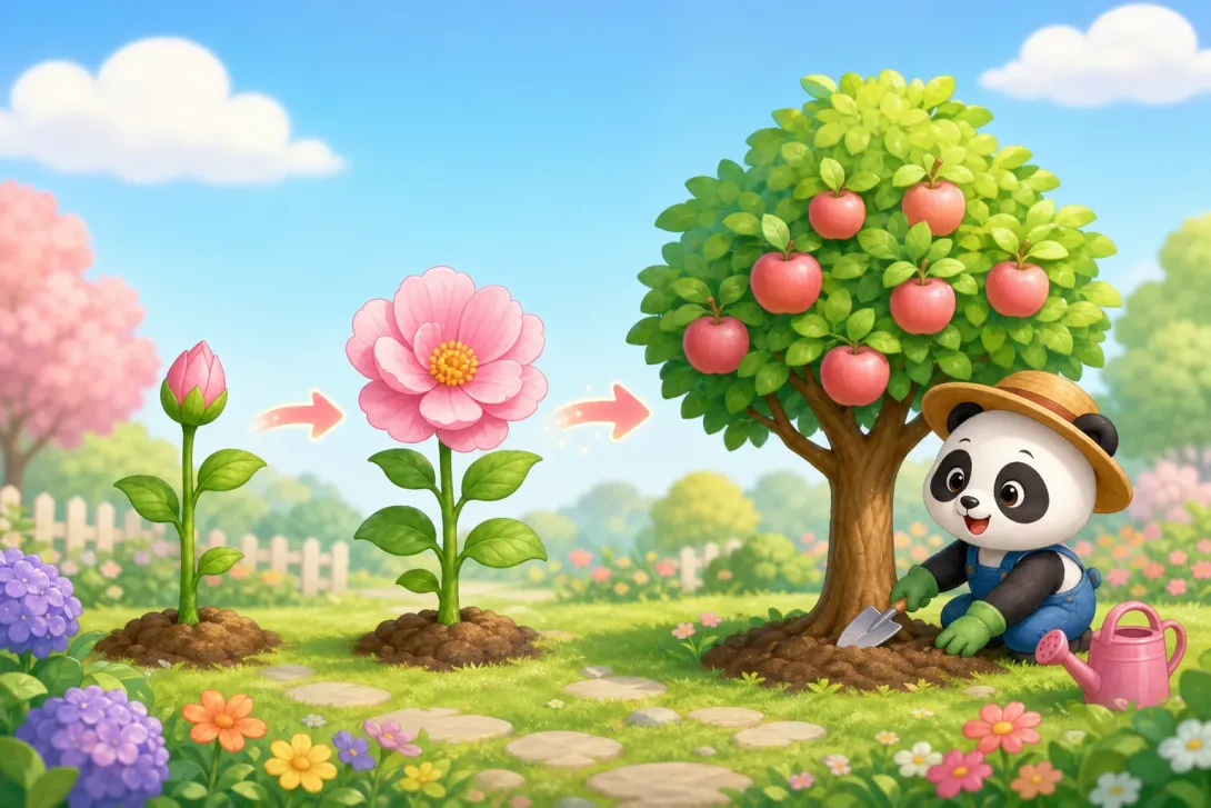 Idiom: 成语：开花结果 · Idiom: 'Blossom and Bear Fruit'
