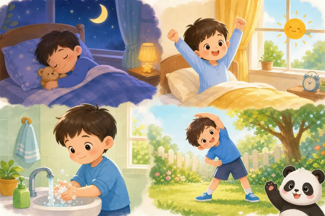 Idiom: 成语：早睡早起 · Idiom: 'Early to Bed, Early to Rise'