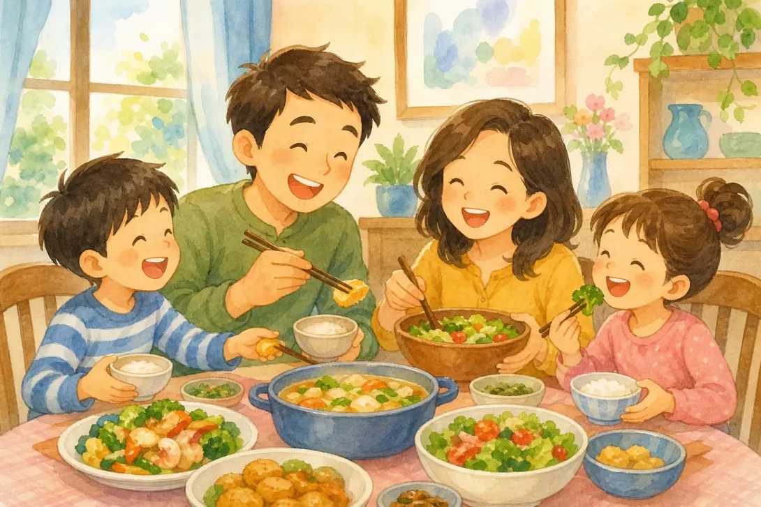 Idiom: 成语：其乐融融 · Idiom: 'Joyful and Harmonious'