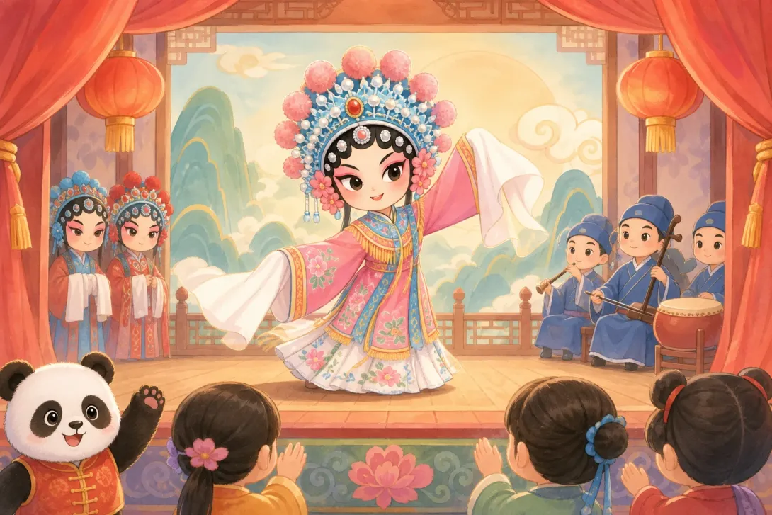 Idiom: 成语：粉墨登场 · Idiom: 'Take the Stage'