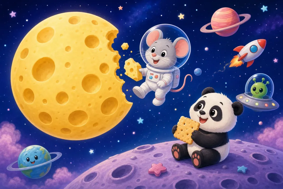Joke: 月亮是奶酪做的吗？ · Is the Moon Made of Cheese?