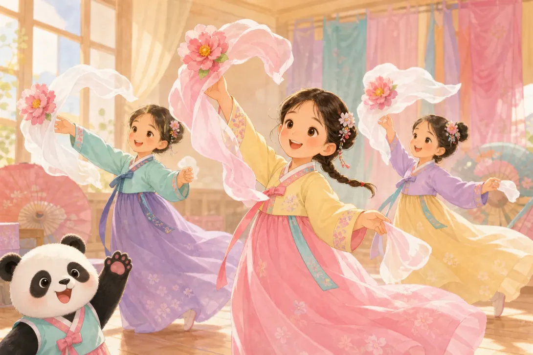 Fun Fact: 朝鲜舞手绢 · Korean Handkerchief Dance