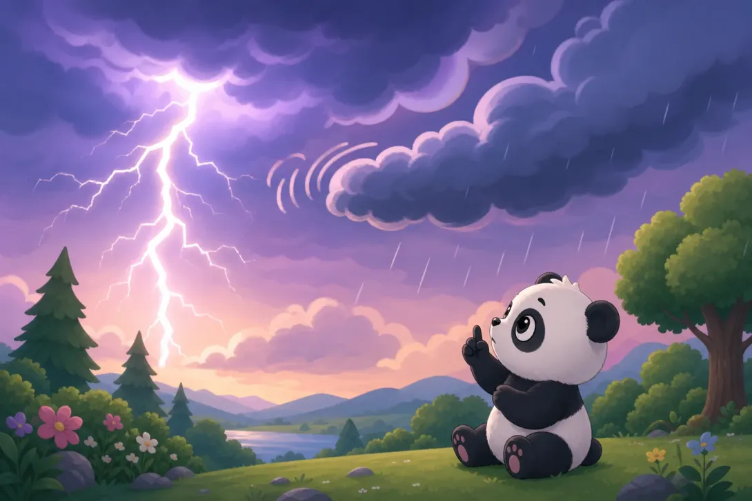 Fun Fact: 先闪电后雷声 · Lightning Before Thunder