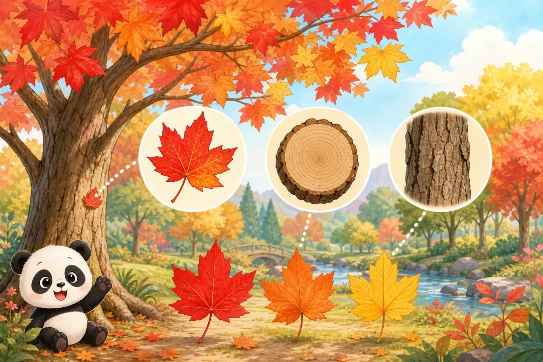 Fun Fact: 枫叶秋天变红 · Maple Leaves Turn Red in Autumn