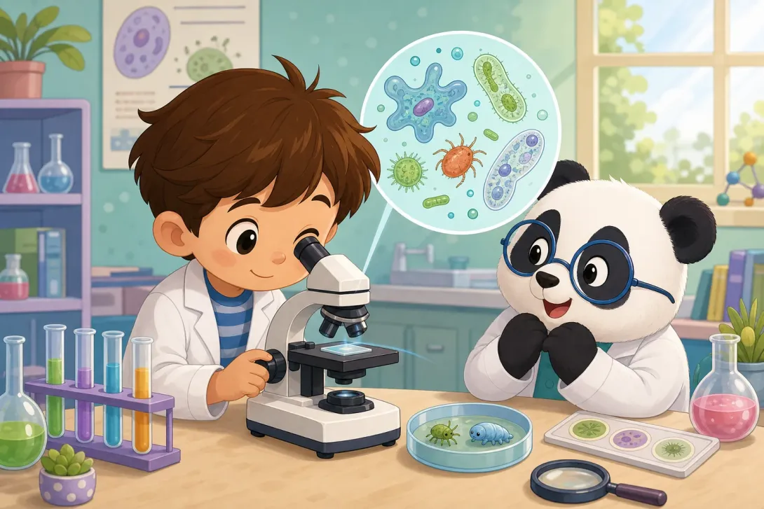 Fun Fact: 显微镜看微小世界 · Microscopes See Tiny Things
