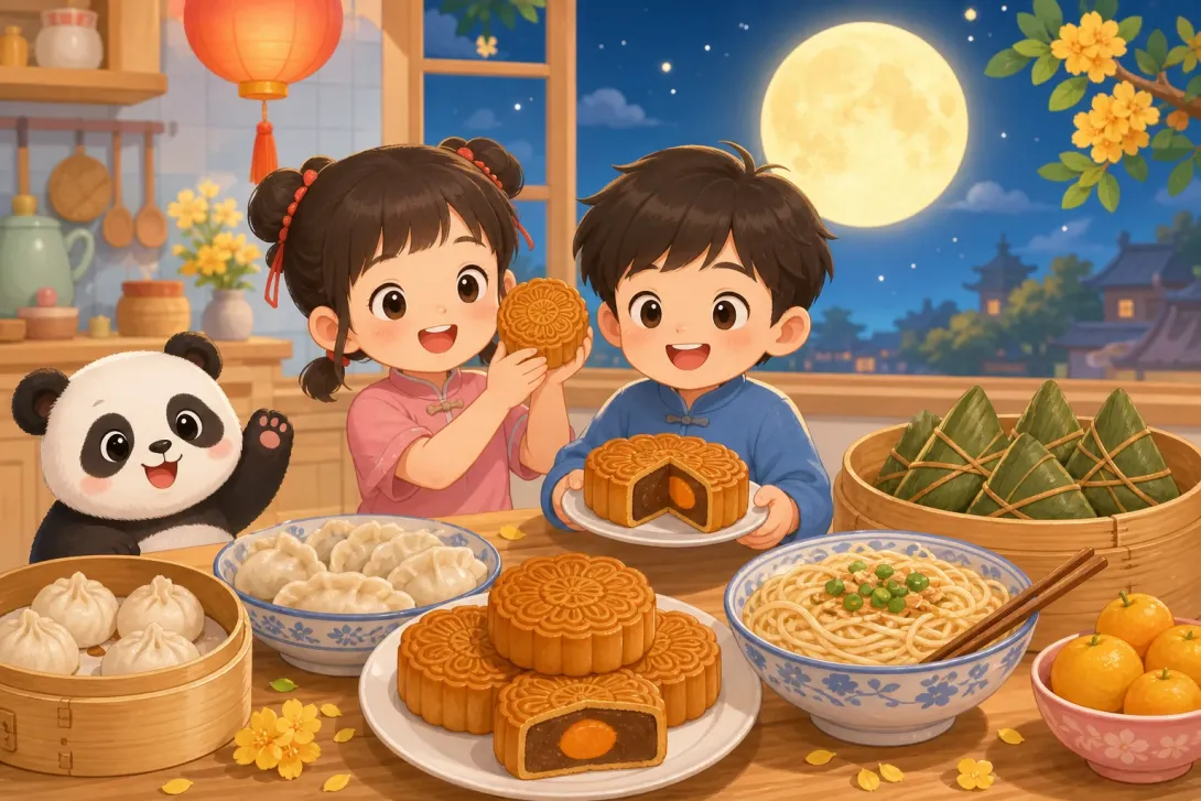 Fun Fact: 中秋佳节吃月饼 · Mooncake Festival