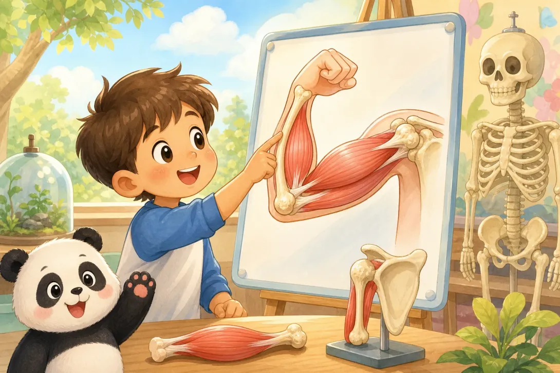 Fun Fact: 肌肉帮助我们运动 · Muscles Help Us Move