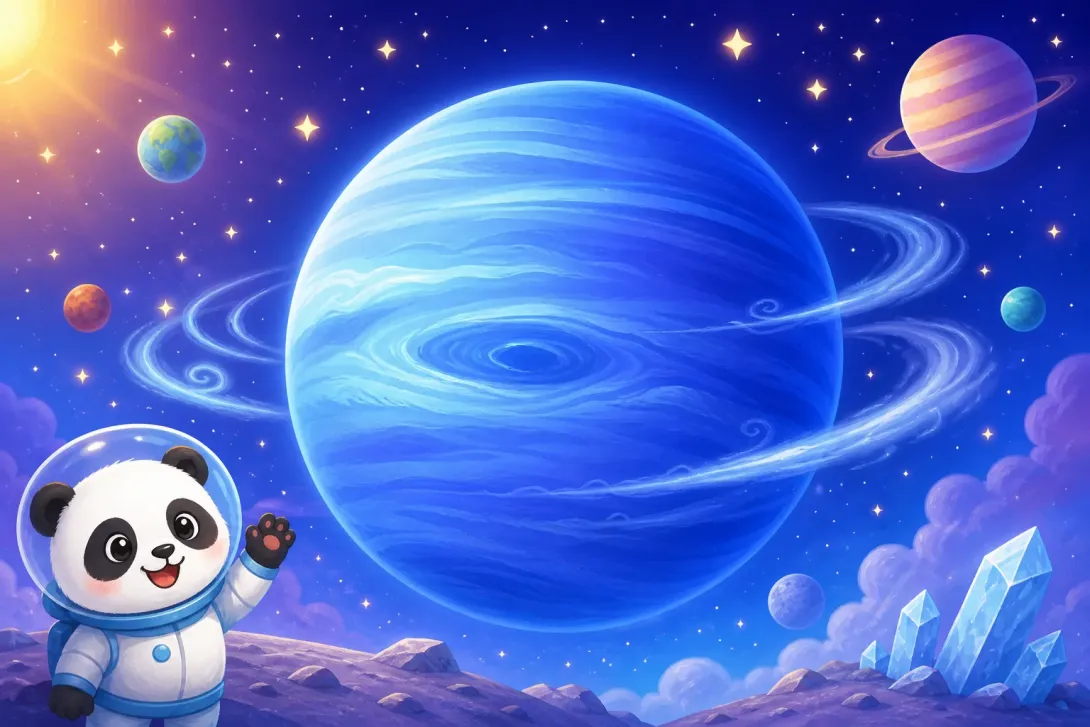 Fun Fact: 海王星蓝色 · Neptune Blue Planet