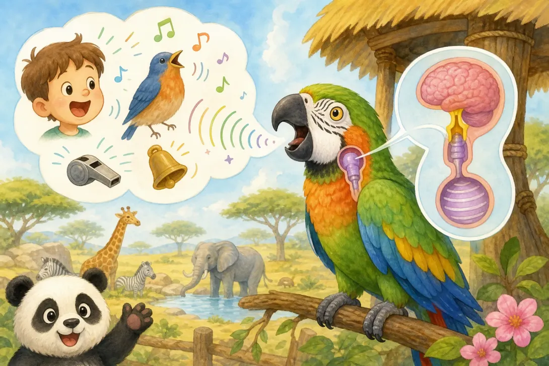 Fun Fact: 鹦鹉学说话 · Parrots Learn to Talk
