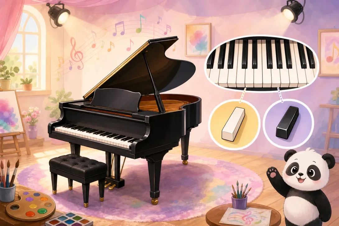 Fun Fact: 钢琴黑白键 · Piano Keys