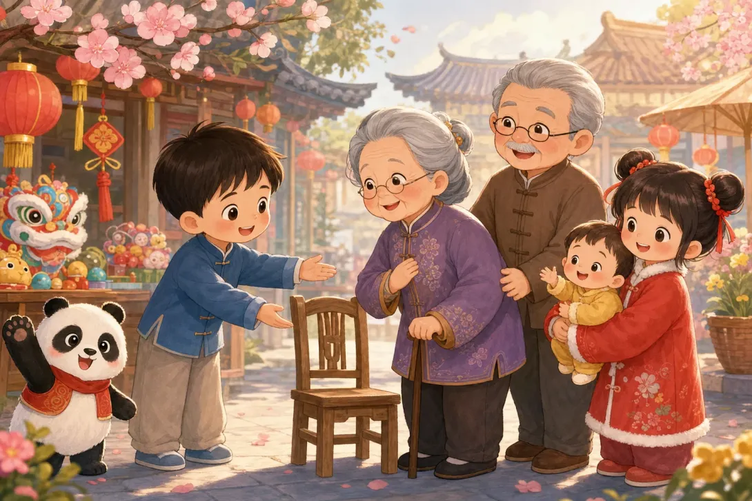 Fun Fact: 敬老爱幼的传统 · Respecting the Elderly
