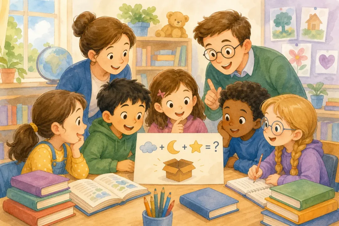 Riddle: 谜语：朋友和学习的地方 · Riddle: A Place of Friends and Learning