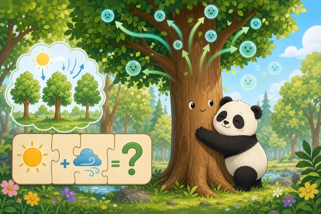 Riddle: 谜语：树在呼吸吗？ · Riddle: Does the Tree Breathe?