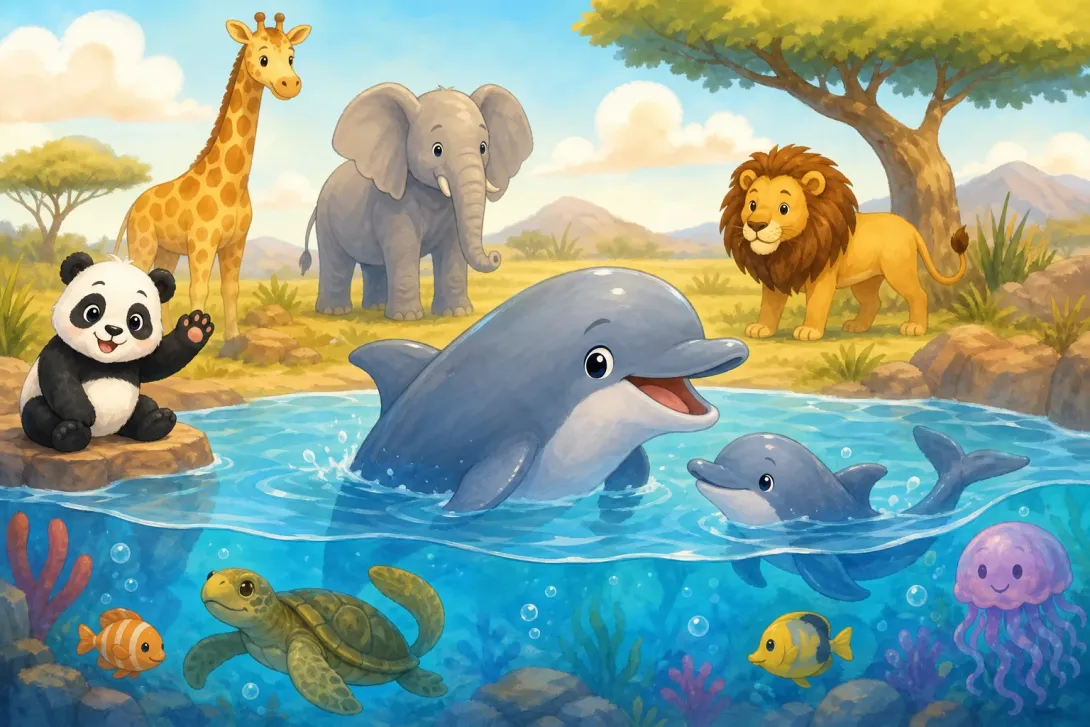 Riddle: 猜猜海洋里的它 · Riddle: Guess the Dolphin