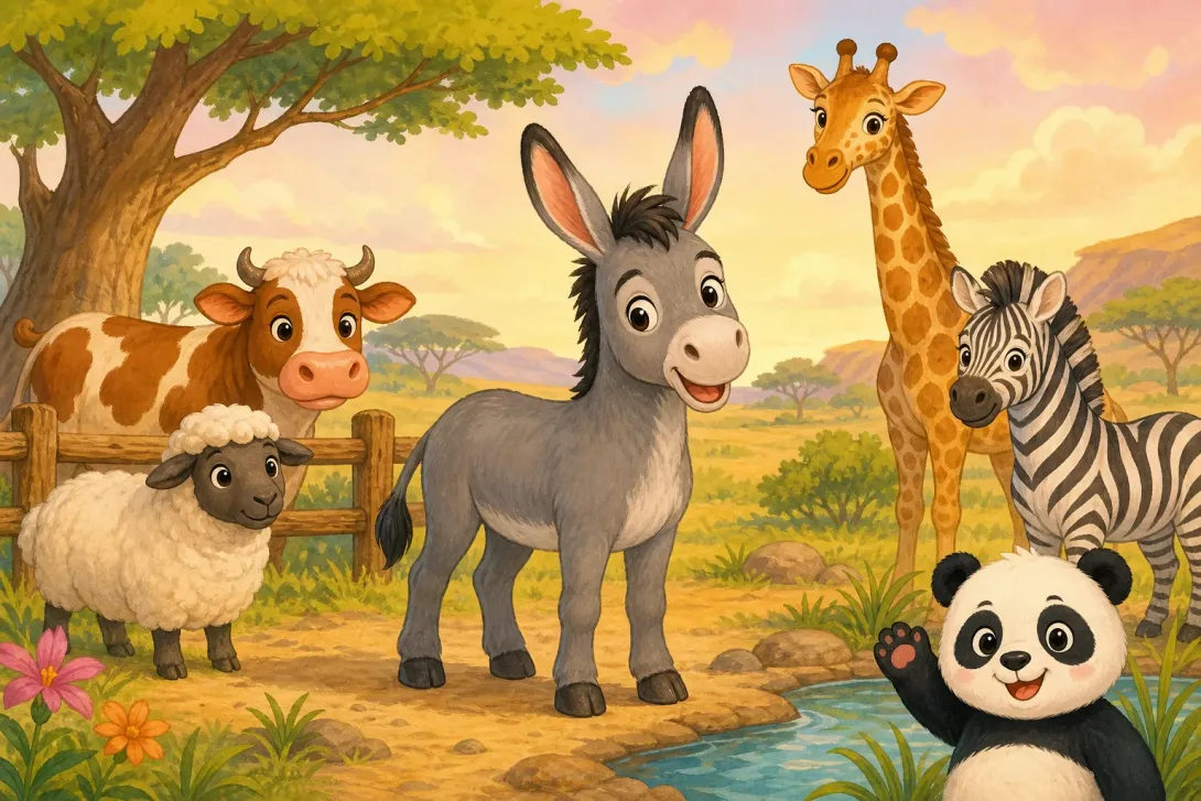 Riddle: 猜猜农场里的它 · Riddle: Guess the Donkey