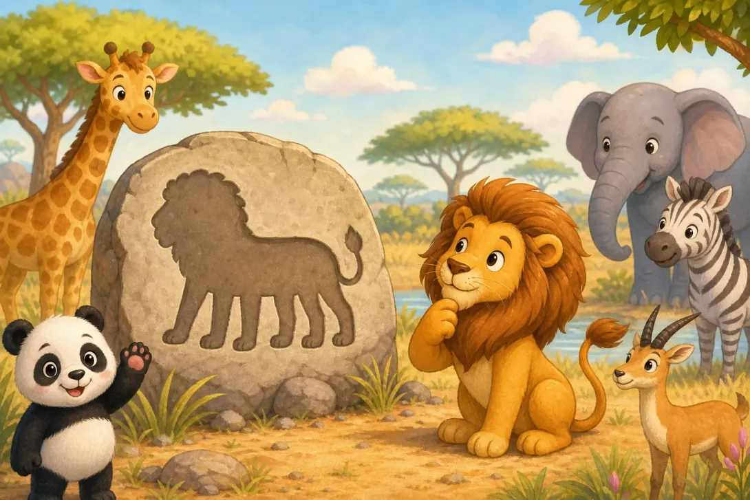 Riddle: 猜猜草原上的它 · Riddle: Guess the Lion