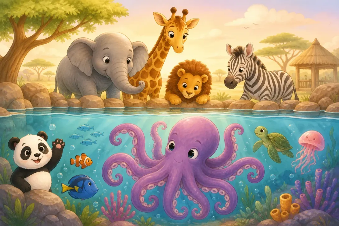 Riddle: 猜猜海洋里的它 · Riddle: Guess the Octopus