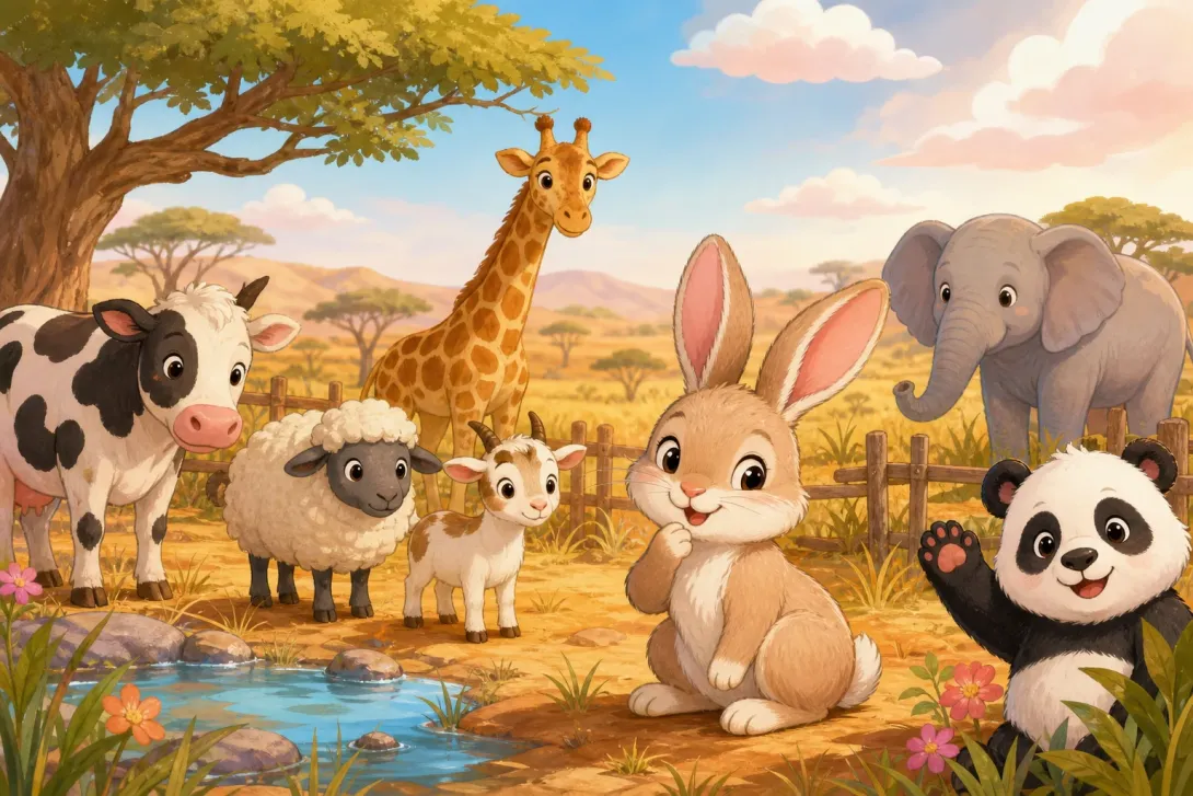 Riddle: 猜猜农场里的它 · Riddle: Guess the Rabbit