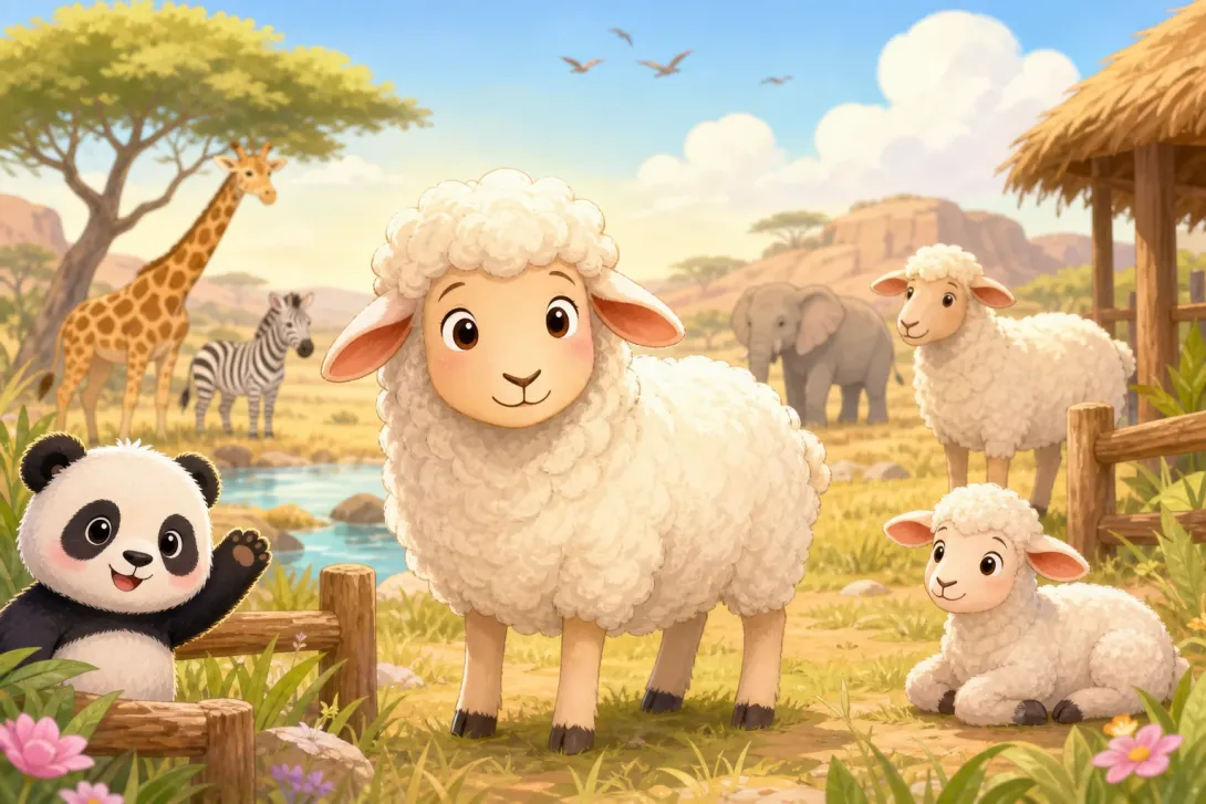Riddle: 猜猜农场里的它 · Riddle: Guess the Sheep